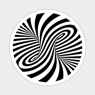 Op Art Trippy Optical Illusion Magnet